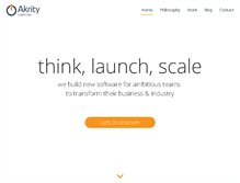 Tablet Screenshot of akrity.com